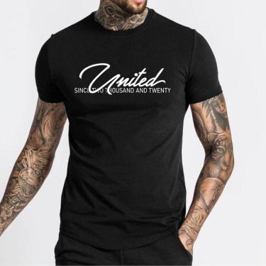 Imagem de Camiseta básica United Algodão Longline Oversize Assinatura  - Branco - GG-Masculino