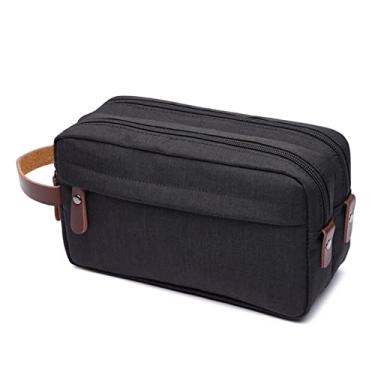 Imagem de Necessaire Masculina Bolsa Organizadora Viagem Estojo Grande (Preto)