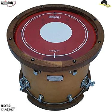 Imagem de Pele para Surdo e Bumbo Williams Target Dot – RDT2 Duplo filme RED 16