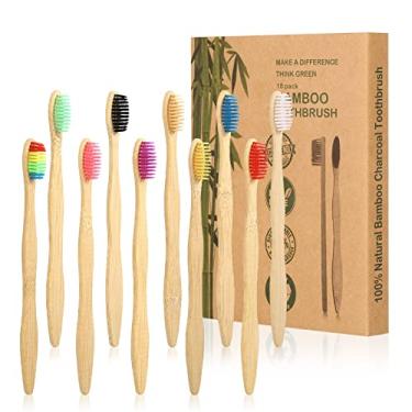 Imagem de Escova de dente feita de Bambu Kit com 10