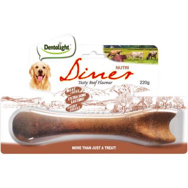 Imagem de Petisco Dentalight Nutri Diner Sabor Carne para Cães - 220 g