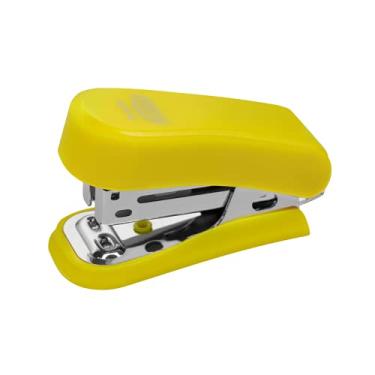 Imagem de Grampeador Escolar Escritorio Com Extrator 26/6 e 24/6 Mini Cor: Amarelo