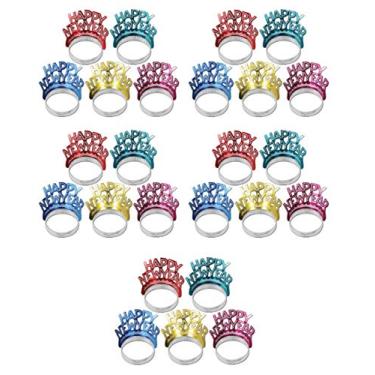 Imagem de Beistle Tiaras Happy New Year 25 peças lembrancinhas de festa, tamanho único, multicolorido