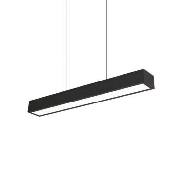 Imagem de Lustre Pendente Newline Sobrepor V 466 Led Bivolt Preto 4000K Luz Neutra