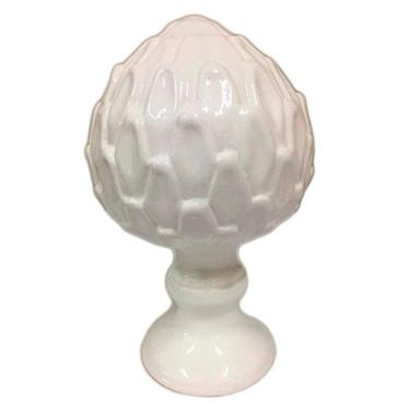 Imagem de Pinha Decorativa Encanto Elegance Em Cerâmica - Branca