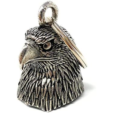 Imagem de Acessório de sino de motociclista Eagle Head ou chaveiro para sorte