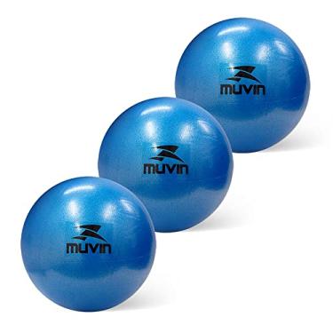 Imagem de Kit com 3 Bola de Pilates Overball Muvin – Tamanho 25cm - Soft Gym –– Com Bico Para Inflar – Ginástica – Pilates – Yoga – Fisioterapia – Treino Funcional – Fortalecimento – Tonificação