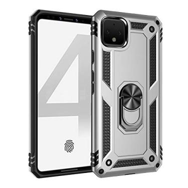 Imagem de For Google Pixel 4 Shockproof TPU + PC Protective Case with 360 Degree Rotating Holder