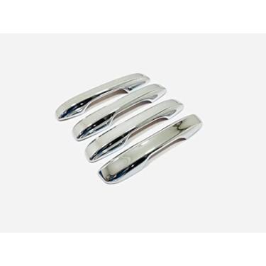 Imagem de GZBFTDH Capas de tigela de maçaneta de porta de carro para acessórios Honda HR-V 2022, protetor de capas de alça lateral retrovisor, peças externas automotivas estilo de decoração (cromado)