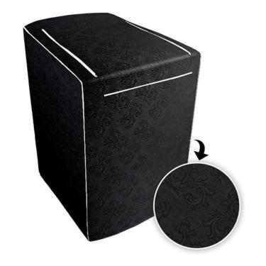 Imagem de Capa P/ Máquina De Lavar Consul C/zíper De 12 Á 16kg Preto