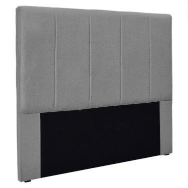 Imagem de Cabeceira Solteiro 0,90M Ravenna Linho Rústico Cinza Escuro