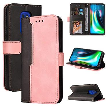 Imagem de For Motorola Moto G9 Play / E7 Plus Business Stitching-Color Horizontal Flip PU Leather Case with Holder & Card Slots & Photo Frame