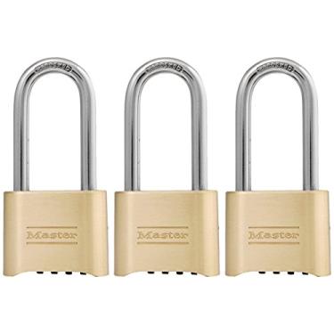 Imagem de Master Lock Cadeado, defina sua própria combinação de bloqueio, 5 cm de largura, 175DLHEC3 (pacote com 3)