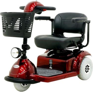 Imagem de Triciclo Elétrico Cadeira de Rodas Scooter com Cadeira Giratória Freedom Mirage SX Vinho