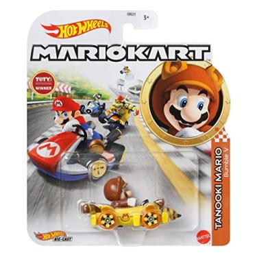 Imagem de Hot Wheels Mario Kart Tanooki with Bumble V Mattel 2022, GBG25-HDB31