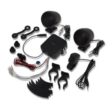 Imagem de Big Bike Parts Sistema de som à prova d'água montado no guidão 13-250BK