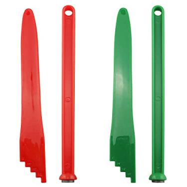 Imagem de YHXiXi Kit de conservas 2 peças removedor de bolhas e 2 peças levantador de tampa magnética verde e vermelho