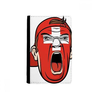 Imagem de Capa para passaporte com bandeira da Suíça para maquiagem facial, porta-passaporte, capa para carteira, bolsa para cartão, Multicolorido.