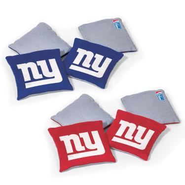 Imagem de Wild Sports NFL New York Giants pacote com 8 sacos de feijão dupla face, cor da equipe