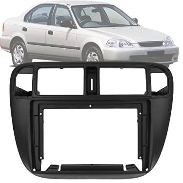 Imagem de Moldura Painel 2 Din 9" Polegadas Civic 1996 até 2001 Preto Fosco Ar Digital