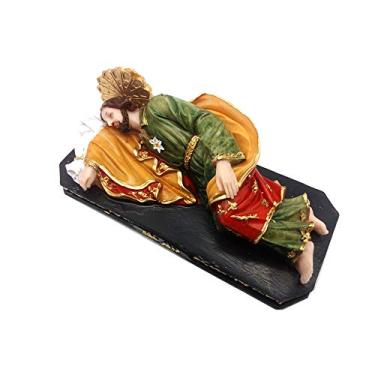 Imagem de Imagem de São José Dormindo em Resina Escultura 18cm Presente Religioso