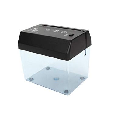 Imagem de Legou Mini triturador de tiras de papel USB A6 portátil preto