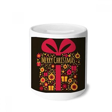 Imagem de DIYthinker Caixa preta para dinheiro em formato de porta-moedas de cerâmica para presente de cofrinho