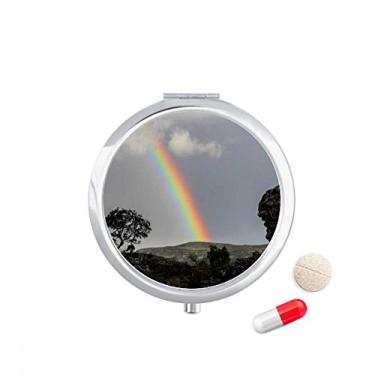 Imagem de Caixa de comprimidos Rainbow Forestry Science Nature Scenery Pocket Medicine Storage Box Dispenser recipiente