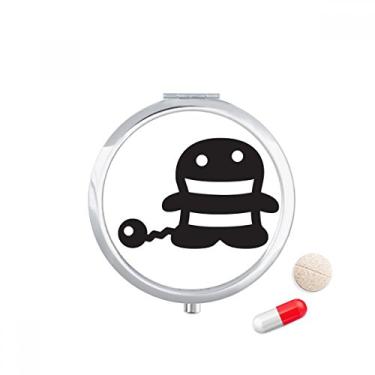 Imagem de Porta-comprimidos Tail Happy Fear Halloween caixa de armazenamento de remédios dispensador