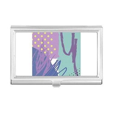 Imagem de Estojo porta-cartões Happy Abstract Plants Art Pattern Porta-cartões