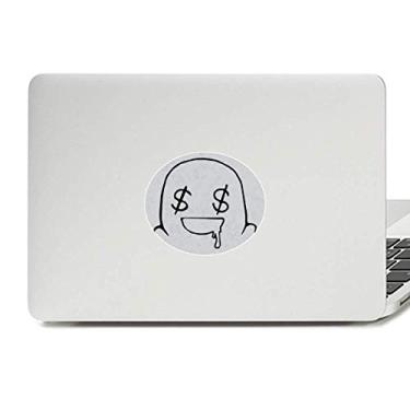 Imagem de Adesivo de notebook Make One's Mouth Water Black Happy Vinyl Emblem Graphic Laptop Decalque