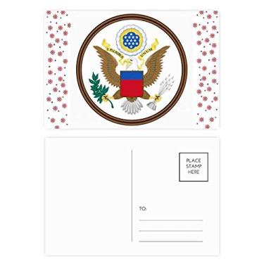 Imagem de Cartão postal de Natal com emblema nacional dos Estados Unidos