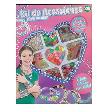 Imagem de Kit Miçangas 200 Pecas Sortidas- Brinquedo