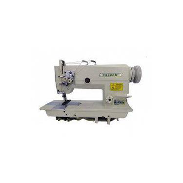 Máquina De Costura Industrial Pespontadeira Dupla Completa, Barra Fixa, 2 Agulhas, 4 Fios - Bracob