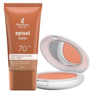 Imagem de Mantecorp Skincare Episol Kit - Pó Compacto Fps50 + Protetor Solar Tom