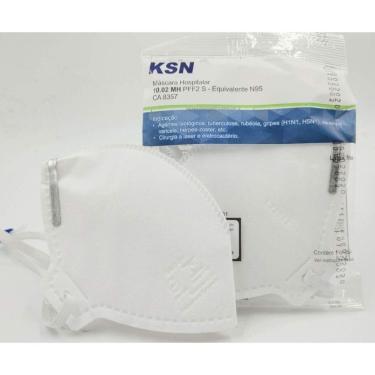 Imagem de 10 Máscara Hospitalar N95 Pff2 - Registro Anvisa Selo Inmetro