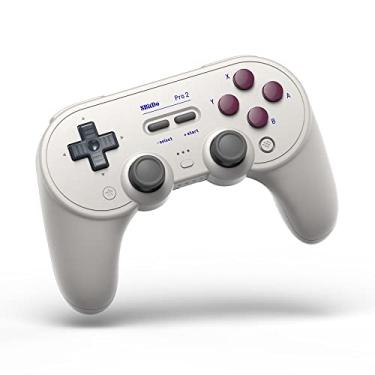 Imagem de 8BitDo Pro 2 Bluetooth Controller for Switch, PC, Android, Steam Deck, Gaming Controller for iPhone, iPad, macOS and Apple TV (G Classic Edition)