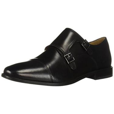 Imagem de Sapato Oxford masculino Florsheim Montinaro Double Monk, Preto, 10