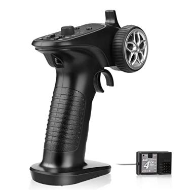 Imagem de SIMBAE Controle Remoto De 2 Transmissor de rádio digital de controle remoto GA-4H-TX 4CH 2.4GHz com receptor para barco de carro RC 1/8 1/10 1/16 1/32