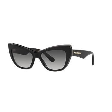Imagem de Dolce & Gabbana Óculos de Sol 4417 32468G Metal Preto/cinza Sombreado Feminino Moderno Total UV Light Protection