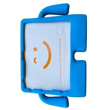 Imagem de Capa Infantil Borracha Compatível Para ipad Air4 Air5 10.9'' 2020- A2316 A2324 A2325 A2072; 2022-2588 A2589 A2591-AZUL,Contra Choques, Sujeira, Arranhões e Pequenas Batida,EVA, Emborrachada, Leve