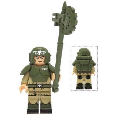 Imagem de Boneco Blocos De Montar Soldado Warhammer Astra Axe - Mega Block Toys