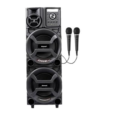 Imagem de Caixa de Som Amplificada Amvox  ACA 2201 Pesadão II 2200W - 2 Mic 