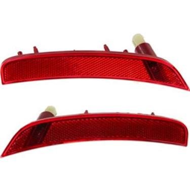 Imagem de Para Fiat 500 pares 2012-2017 lado do motorista e do passageiro marcador traseiro/refletor de luz FI2864100 FI2865100 - Substitui 5182425AB 5182424AB; com sistema Park Assist