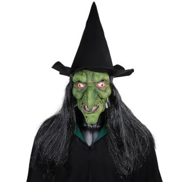 Imagem de Máscara Bruxa Assustadora Terror Festa Halloween Fantasia