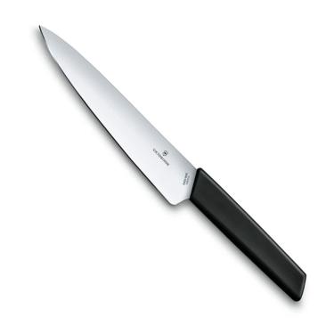 Imagem de Faca Victorinox Swiss Modern - Lâmina Lisa - 19 cm - Preta - 6.9013.19B
