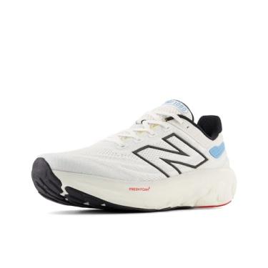 Imagem de New Balance Fresh Foam X 1080 V13 Tênis de corrida masculino, Branco/preto/azul costeiro, 44