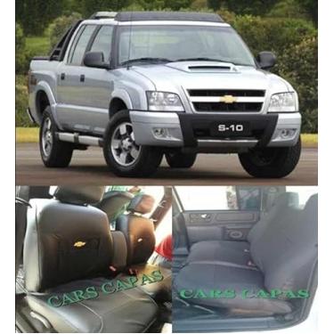 Imagem de Capa De Banco Couro Especifica Carro S10 Cabine Dupla 2001 A 2012