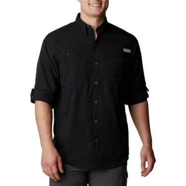 Imagem de Columbia Camisa masculina de manga comprida Tamiami II, preta - média