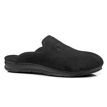 Imagem de Pantufa Feminina Tecido Preto Pegada 266001-04
